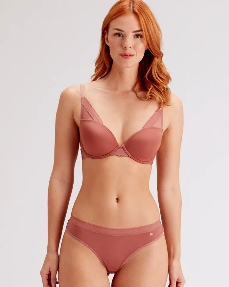 Naturals High Apex Moulded Bra - Woodrose