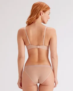 Naturals High Apex Moulded Bra - Creme Brulee