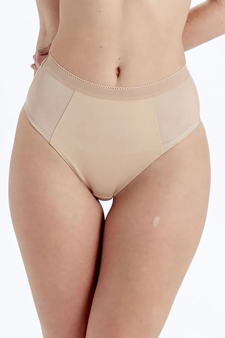 Naturals High Waisted Brief - Creme Brulee