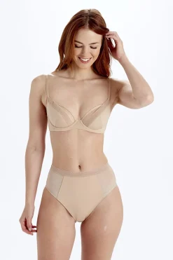 Naturals Non Padded Underwired Bra - Creme Brulee