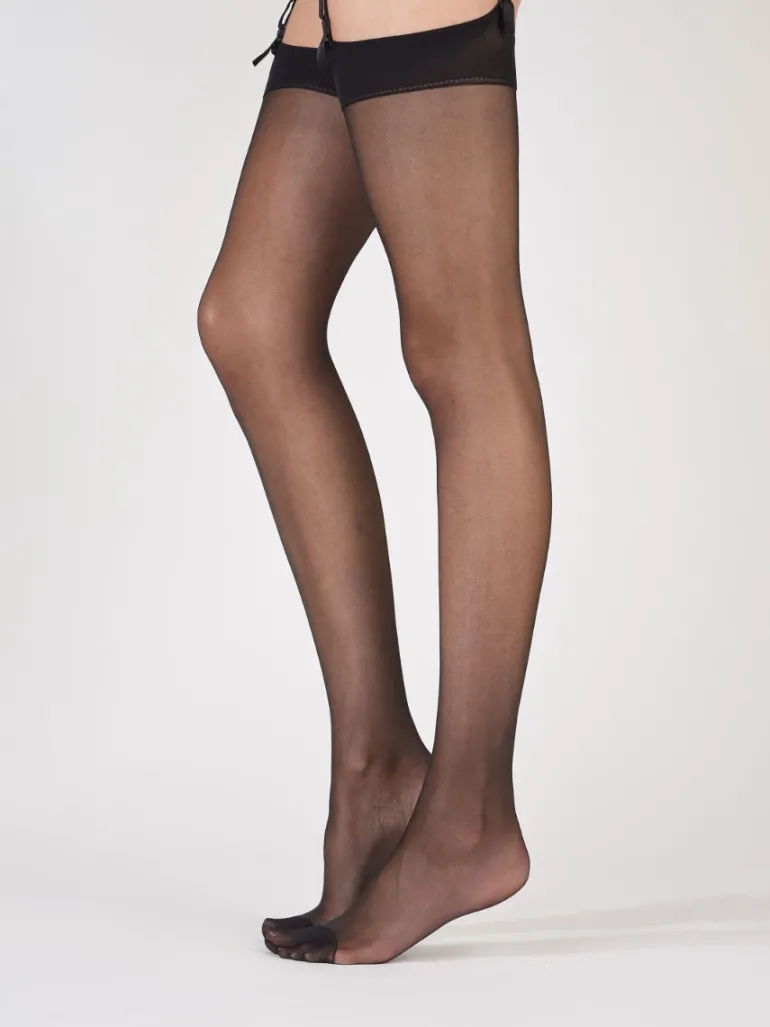 Nylons 10 Denier Gloss Stockings - Black