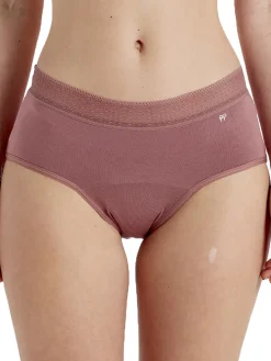 Period Pants Hipster Short - Woodrose