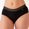 Period Pants Hipster Short - Black
