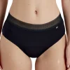 Period Pants Midi Brief - Black