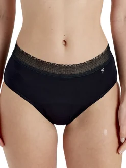 Period Pants Midi Brief - Black