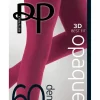 Premium Opaques 60 Denier Coloured Tights 1 Pair Pack - Cranberry