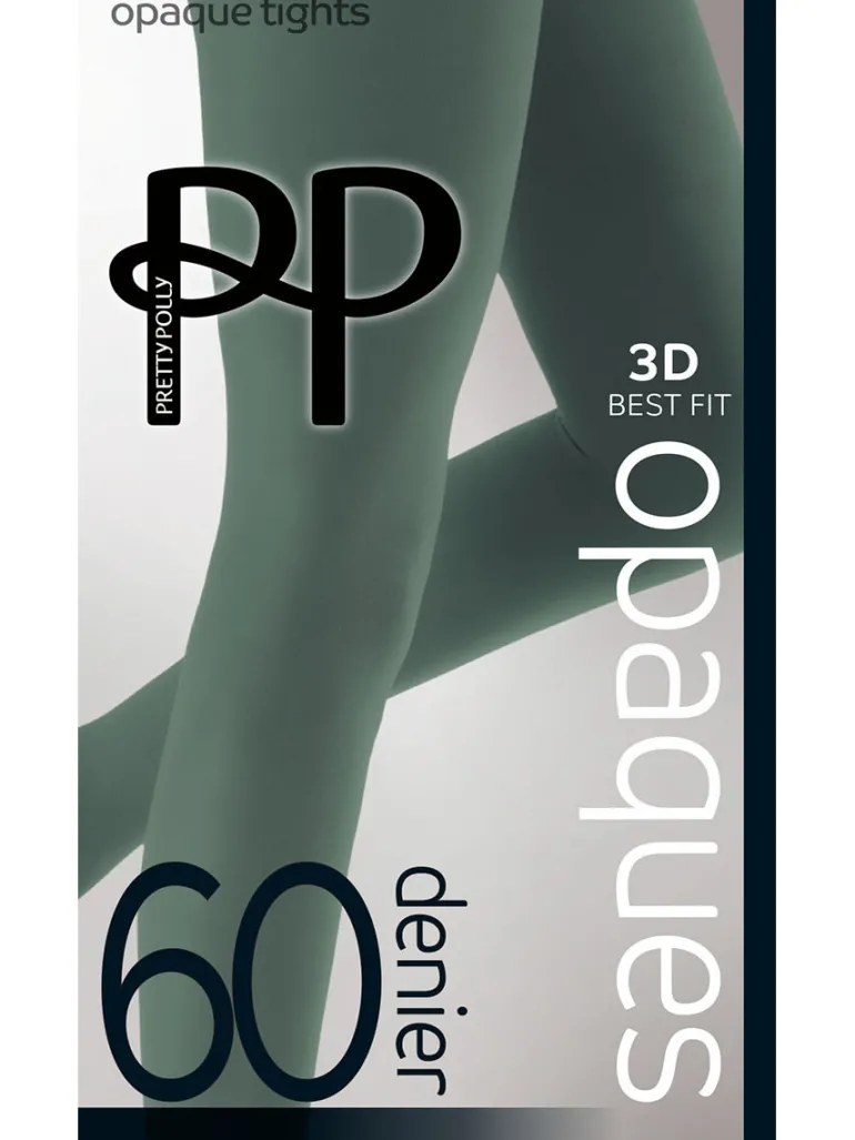 Premium Opaques 60 Denier Coloured Tights 1 Pair Pack - Fern