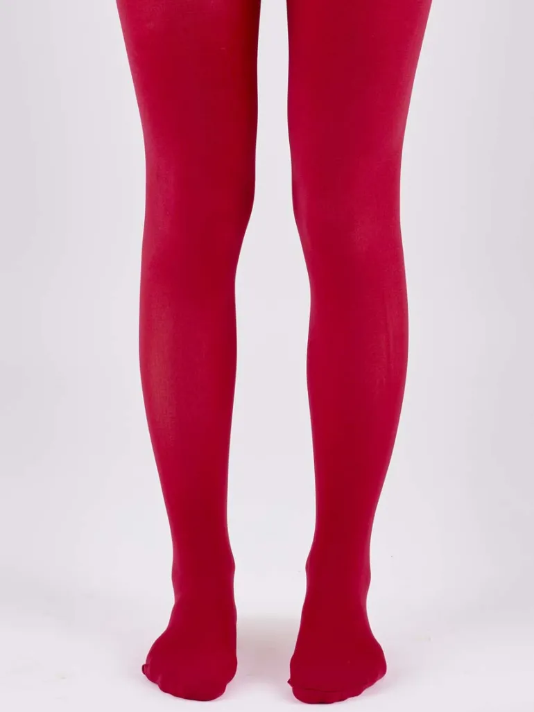 Premium Opaques 60 Denier Coloured Tights 1 Pair Pack - Cranberry