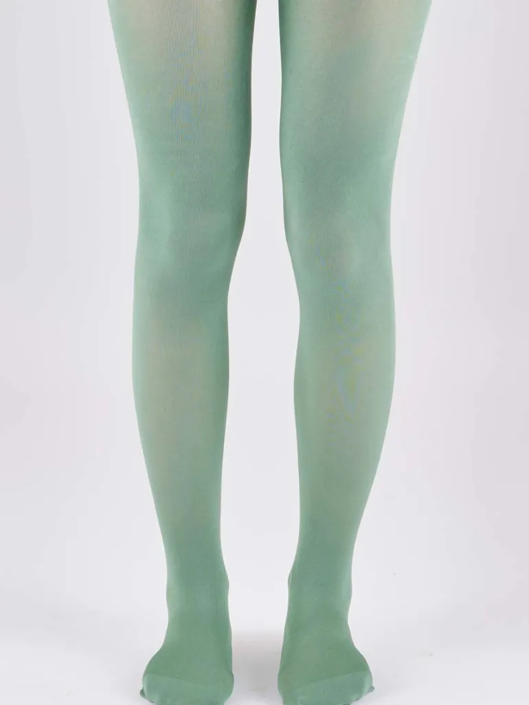 Premium Opaques 60 Denier Coloured Tights 1 Pair Pack - Fern