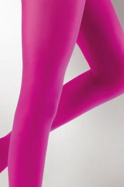 Premium Opaques 60 Denier Coloured Tights 1 Pair Pack - Raspberry