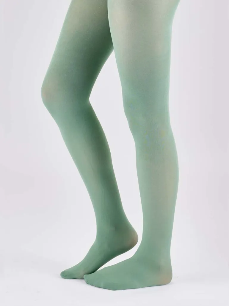 Premium Opaques 60 Denier Coloured Tights 1 Pair Pack - Fern