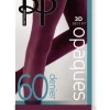 Premium Opaques 60 Denier 3D Tights - Burgundy
