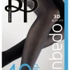 Premium Opaques 40 Denier 3D Tights - Black