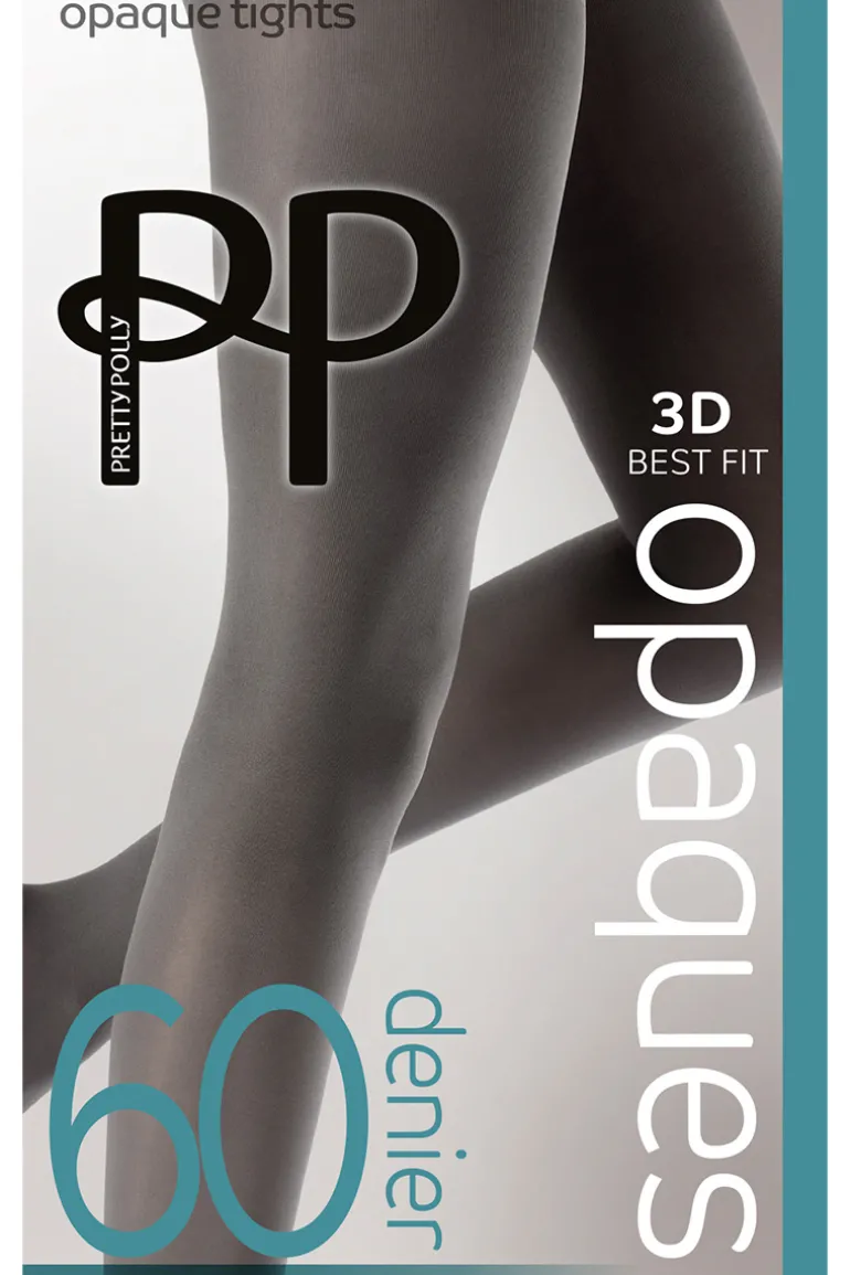 Premium Opaques 60 Denier 3D Tights - Charcoal