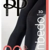 Premium Opaques 80 Denier 3D Tights - Black