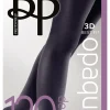 Premium Opaques 120 Denier 3D Shine Tights - Black