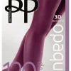 Premium Opaques 120 Denier 3D Shine Tights - Burgundy