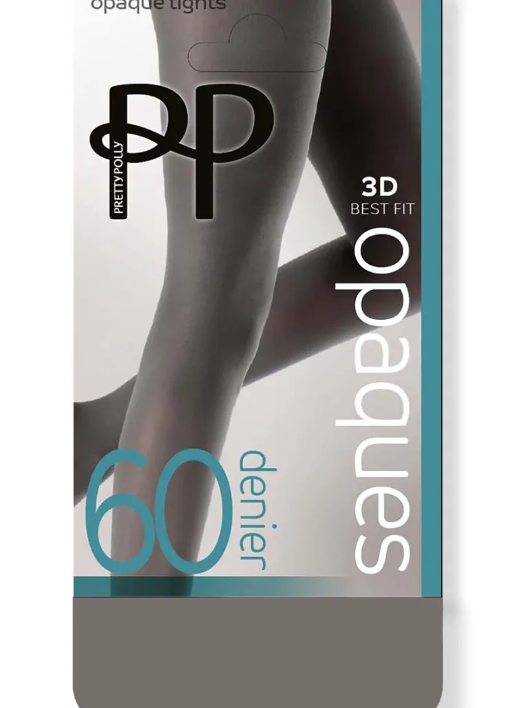 Premium Opaques 60 Denier 3D Tights - Grey