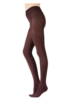 Premium Opaques 120 Denier 3D Shine Tights - Burgundy