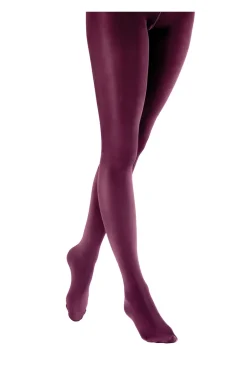 Premium Opaques 120 Denier 3D Shine Tights - Burgundy