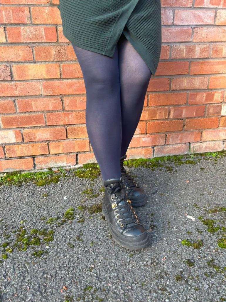 Premium Opaques 60 Denier 3D Tights - Grey