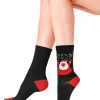 Santa Socks - Black Mix