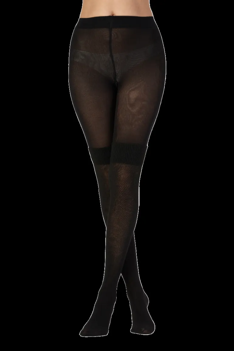 Secret Sock Fashion Tight - Black
