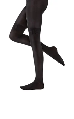 Secret Sock Fashion Tight - Black