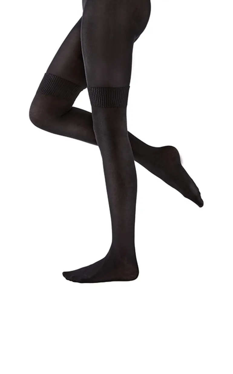 Secret Sock Fashion Tight - Black