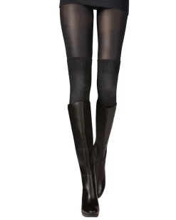 Secret Sock Fashion Tight - Black