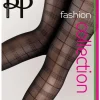 Tartan Pattern Tights - Black